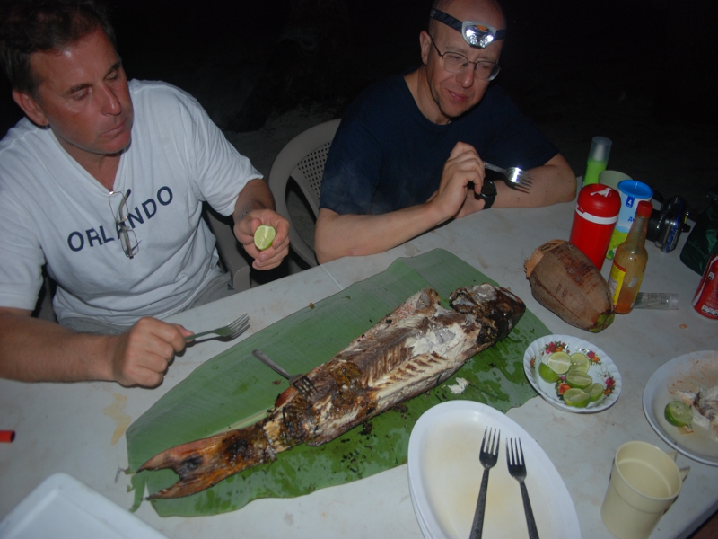 Smoked red snapper